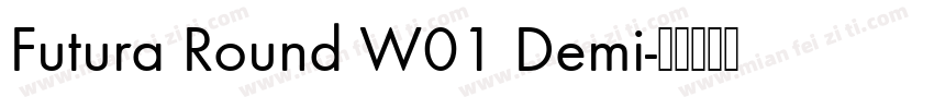Futura Round W01 Demi字体转换
